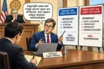 A cartoon that outlines Copyright versus trade secret methodology